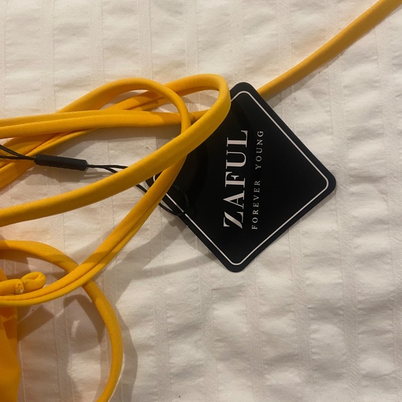 Zaful Yellow Bikini XL NWT - Picture 5 of 9